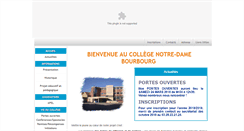 Desktop Screenshot of collegenotredamebourbourg.com