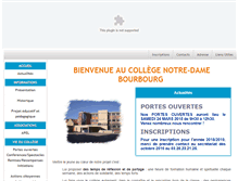 Tablet Screenshot of collegenotredamebourbourg.com